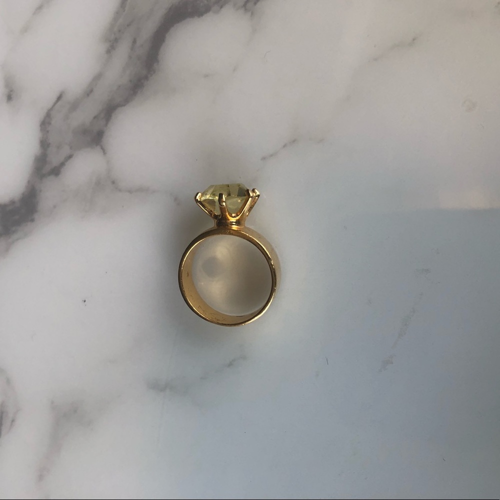 Yellow Stone Ring - Picture 2 of 4